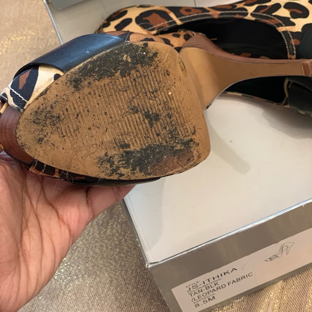 Leopard Print Platform Pump - image 6